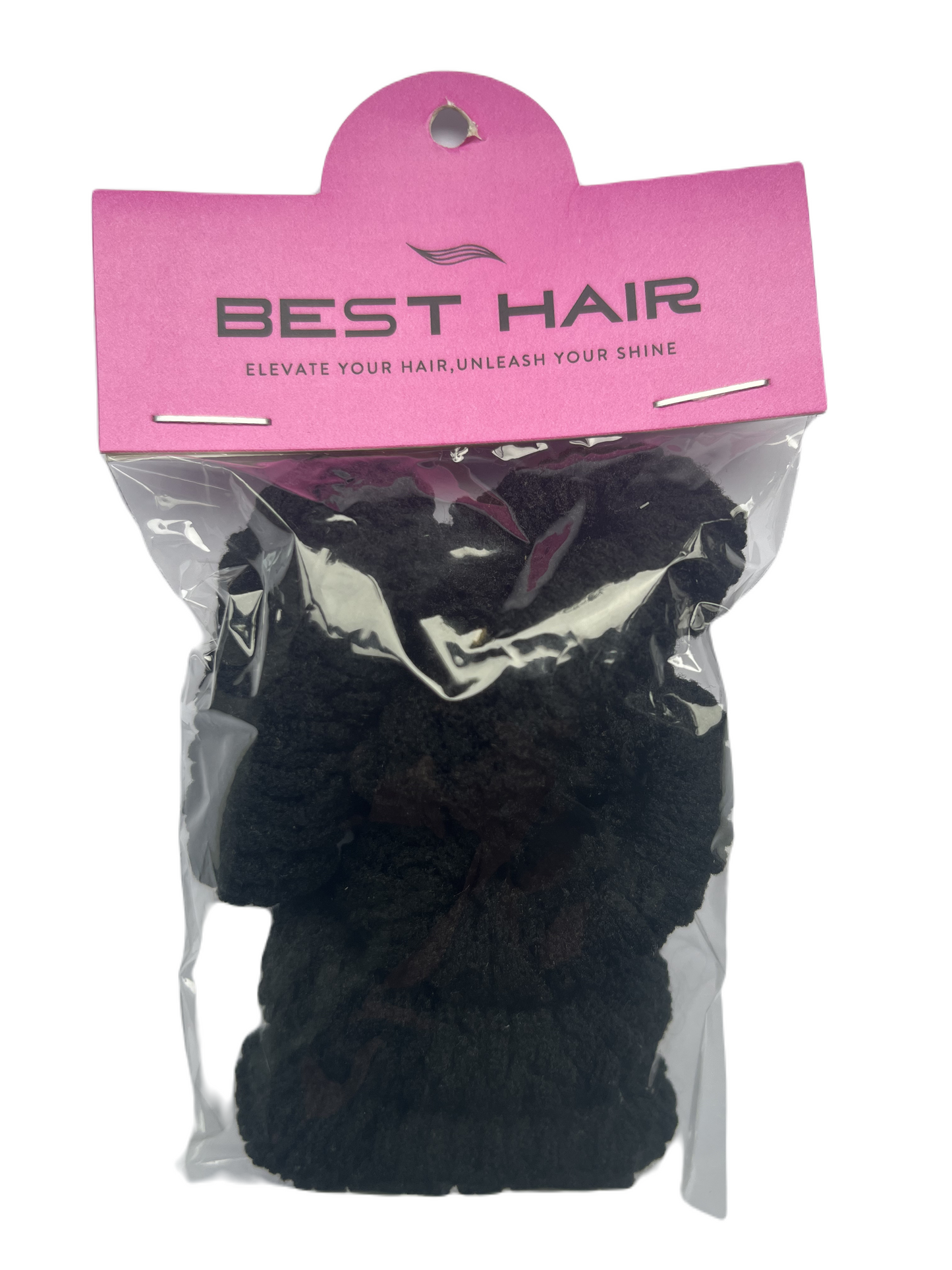 Hair ties - thick, wide, 6 in a pack