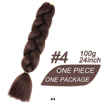 Braiding hair extensions #4 - Dark Brown