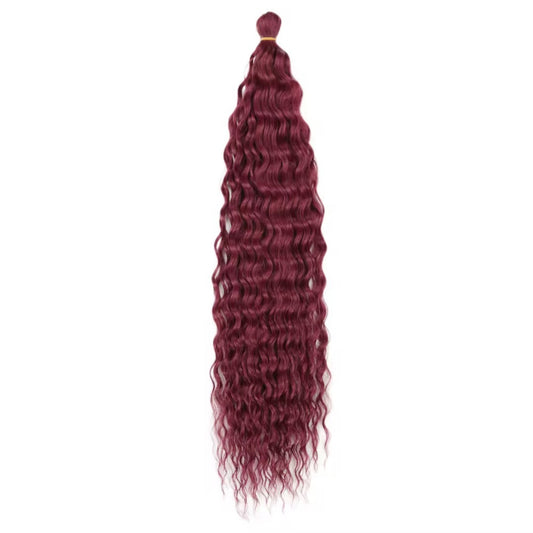 Wavy Goddess Deep Curly Braiding Hair #BUG - Burgundy